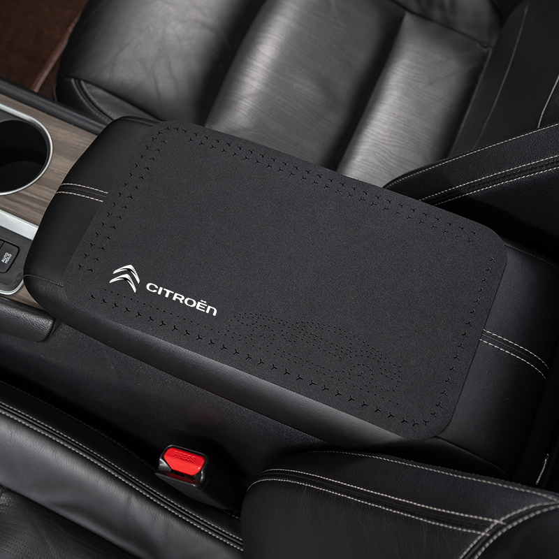 雪铁龙车载翻毛皮扶手箱防滑垫