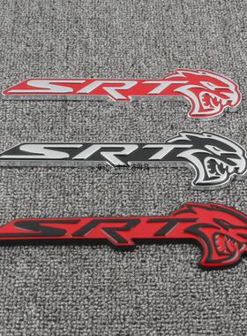 适用于道奇挑战者SRT车标 SRT地狱猫改装中网标 大号金属徽章车贴