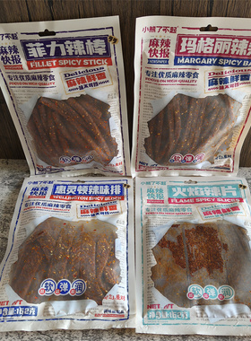小熊了不起辣味排辣条辣棒辣块162g*4包袋装调味面制品麻辣小零食