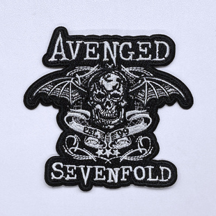 Avenged Sevenfold七倍报应重金属摇滚乐队刺绣章牛仔衫背包布贴