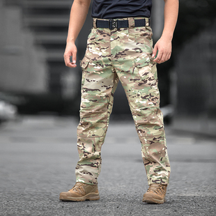 冬季CP迷彩网格加绒战术裤男加厚防风防水抓绒作训裤X7战术防寒裤