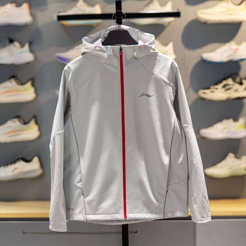 李宁2026春新款跑步男子加绒保暖防泼水软壳外套运动风衣AFDW387
