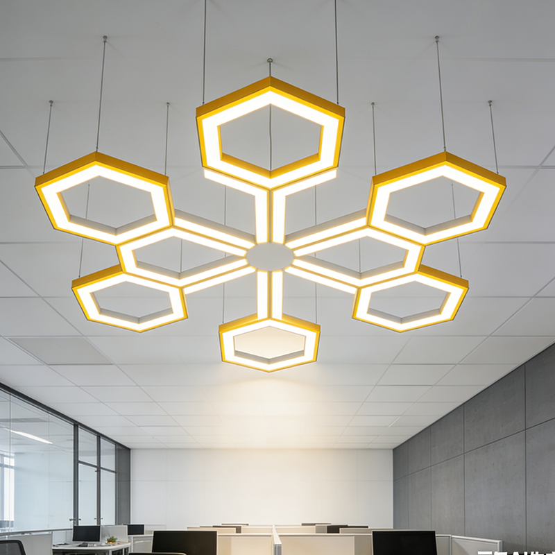 个性蜂窝吊灯 创意设计 个性色彩搭配