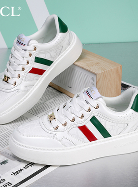 酷奇正品男鞋2025夏季新款品牌网面透气轻奢欧洲站休闲运动小白鞋