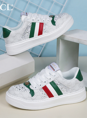 酷奇板鞋女鞋2025夏季新款品牌轻奢真皮欧洲站休闲女士运动小白鞋