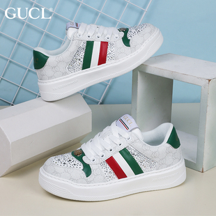 酷奇板鞋女鞋2025夏季新款品牌轻奢真皮欧洲站休闲女士运动小白鞋