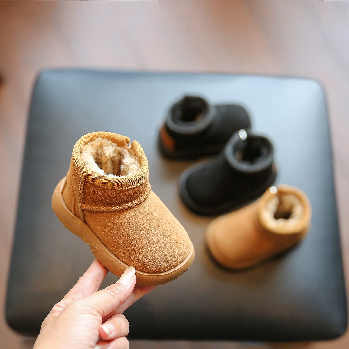 婴儿鞋1到2岁软底学步鞋女宝宝冬季男宝靴子雪地靴小童鞋幼儿鞋子