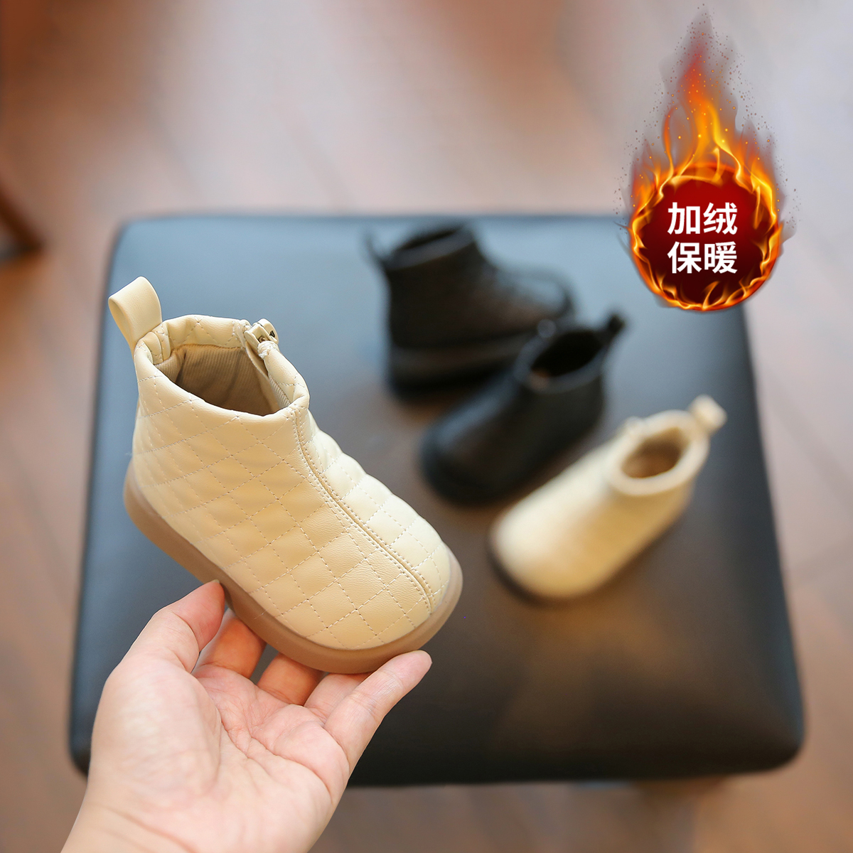 女宝宝靴子短靴简约百搭