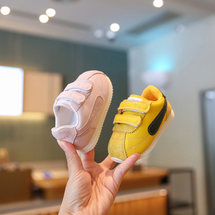 小步点宝宝鞋子春款一岁软底婴儿学步鞋防滑女宝鞋男童儿童机能鞋