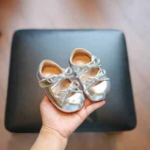 小步点公主鞋女宝宝1一2岁春季幼儿学步鞋软底婴儿鞋子女童小皮鞋