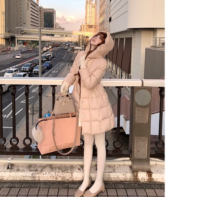 暖冬之约2025年冬季新款中长款羽绒服女90白鹅绒加厚保暖收腰外套