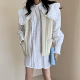 Изысканная кружевная кукла, платье, жилет с косичкой, куртка, комплект, кружевное платье, кукольный воротник, длина миди