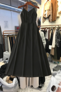 韩国东大门2025夏季 雪纺显瘦开叉吊带连衣裙胖mm海边中长裙女 新款