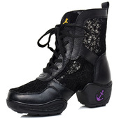 现代舞鞋 意中飞舞蹈鞋 软底网面透气广场舞鞋 跳舞鞋 女夏季 水兵舞鞋