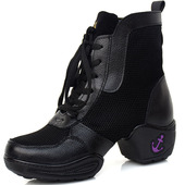 女真皮跳舞鞋 软底增高现代舞鞋 广场舞鞋 意中飞春秋舞蹈鞋 水兵舞鞋