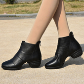 舞蹈鞋 广场舞鞋 真皮水兵舞鞋 女式 女软底透气现代跳舞鞋 意中飞夏季