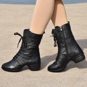 女真皮软底广场舞鞋 子成人跳舞鞋 水兵舞鞋 意中飞舞蹈鞋 现代舞鞋