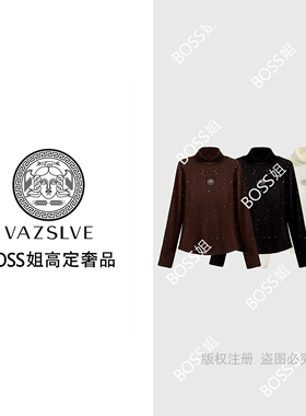 【VAZSLVE/全新奢品】捡漏 轻奢烫钻打底T恤2025百搭上衣#66203