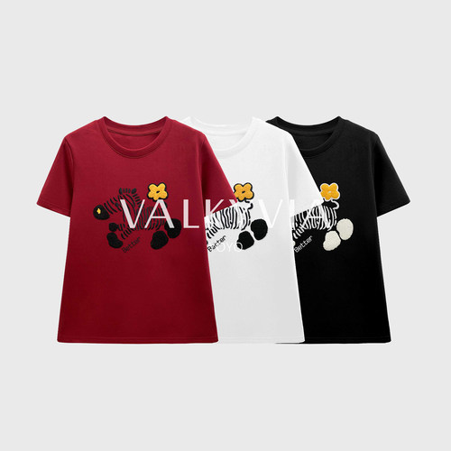 【Valkyvia/悠悠奢品】重工小马刺绣短袖T恤2026春夏上衣#68923