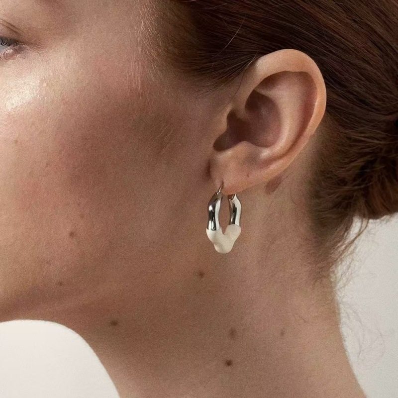 欧美饰品圆圈珐琅耳扣时尚气质高级感极简不规则圈圈耳环耳圈耳饰,饰品/流行首饰/时尚饰品新,耳环,淘宝优惠券,粉丝福利购,淘宝优惠卷