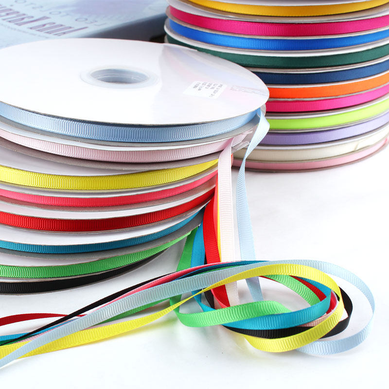 6mm罗纹带丝带绸缎带螺纹带彩带蛋糕花束礼物包装手工diy服装辅料