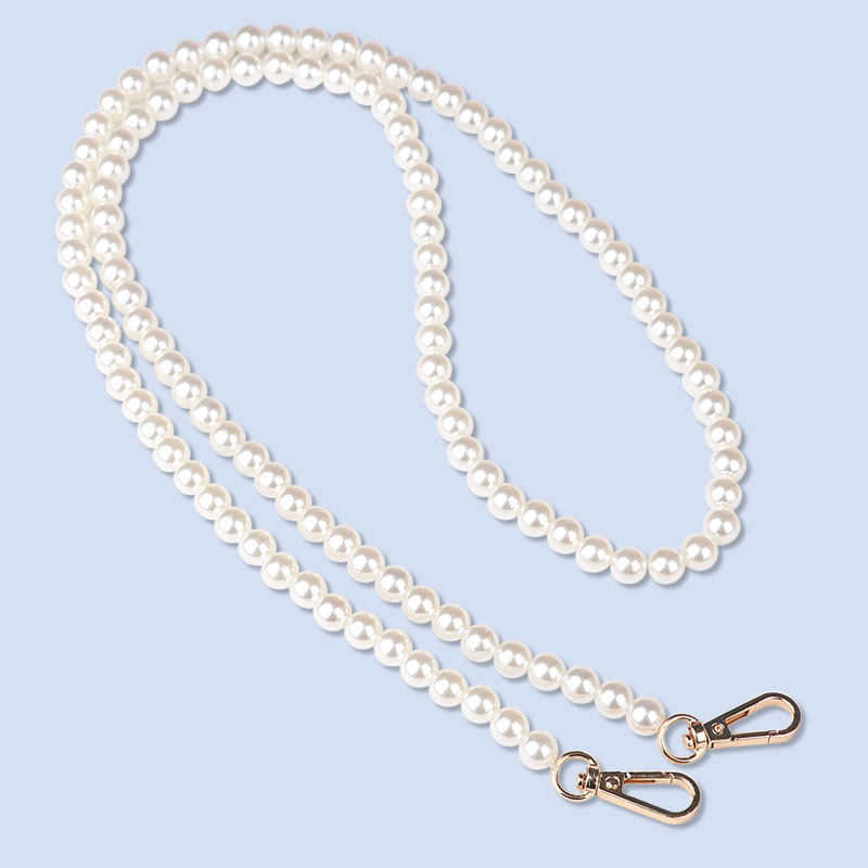 珍珠链子肩带斜挎扩音器链条背带小包链背包配件包带手机斜挎替换