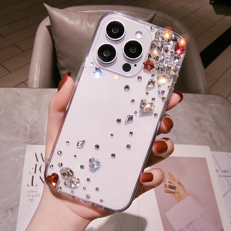 华为Pura70镶钻手机壳高级感nova14pro保护套防摔mate80带钻石闪p60e全包软硅胶12适用荣耀500奢华水晶Nova13