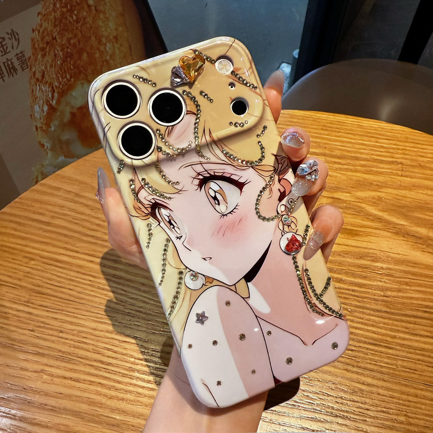 苹果18卡通可爱美少女战士手机壳iPhone17proMax奢华高档带钻16plus网红抖音同款15保护套适用14日韩闪