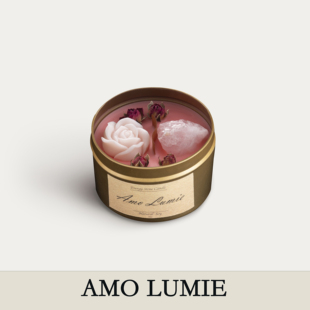 Amo Lumie 伏尔甘熔炉『金罐系列』天然水晶室内香薰蜡烛