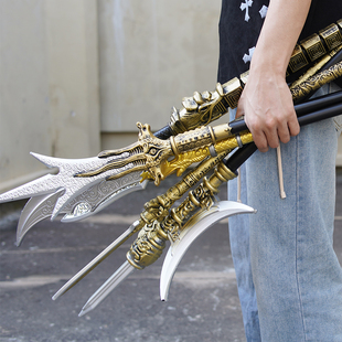 三国兵器大全关羽吕布赵子龙武器模型手办儿童刀剑玩具塑料未开刃