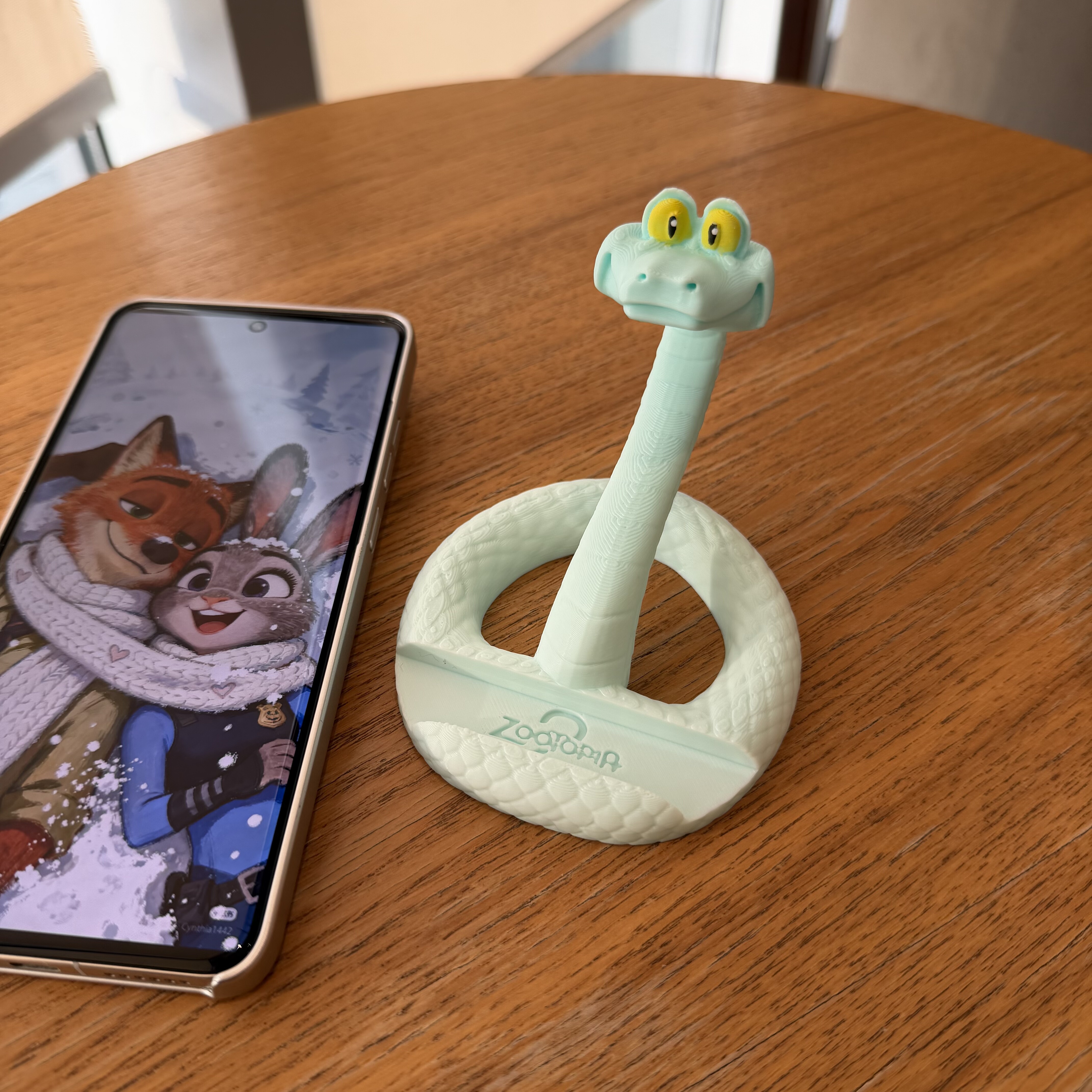 盖瑞一条蛇手机支架疯狂动物城2周边Gary平板支架模型现货正版