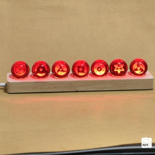 写轮眼玻璃球摆件火影忍者周边手办模型宇智波万花筒电竞桌面氛围