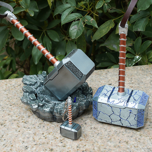 合金属雷神之锤子兵器武器模型摆件大号送男友Thor电影周边铁质