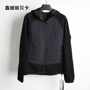 丽贝卡MR24065 秋季弹力拼接 时尚百搭修身显瘦 连帽外套 女上衣