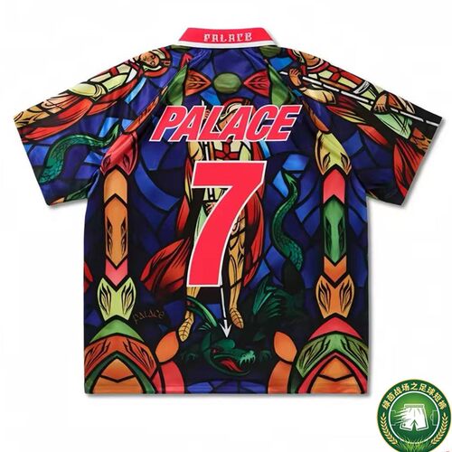 2026英格兰国家队Palace X 联名款球衣球迷版POLO短袖T恤足球队服