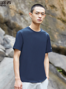 探路者短袖男女22春夏户外运动亲肤透气弹力T恤TAJK81722/82723