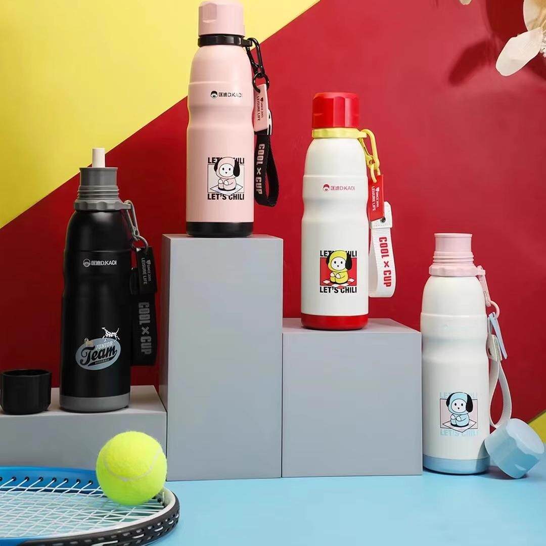 匡迪华象金力保温杯大容量高颜值学生运动水壶户外便携健身水杯子