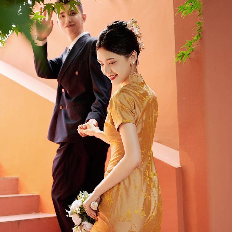 时光裁剪的衣裳真丝旗袍女夏季