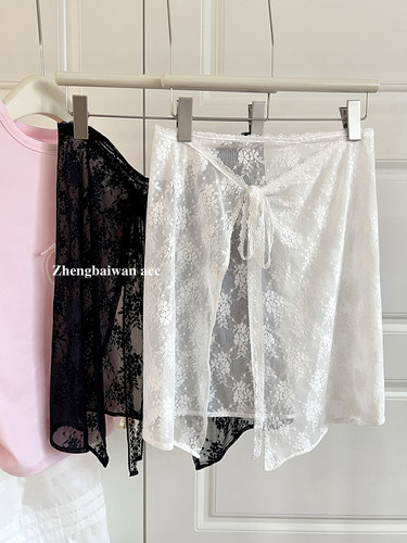 郑佰万~韩国ins复古系带蕾丝屁帘