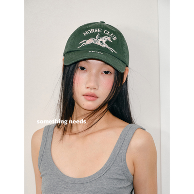 郑佰万绿洲刺绣骑马棒球帽子女