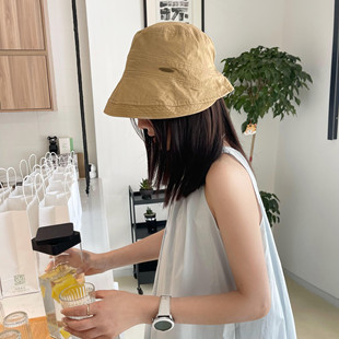 郑佰万夏季 渔夫帽女纯色遮阳帽防紫外线遮阳遮脸户外太阳帽子 新款