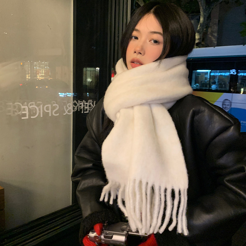 郑佰万 羊毛大围巾女冬季马海毛保暖纯色披肩加厚高级感流苏围脖,服饰配件/皮带/帽子/围巾,围巾/丝巾/披肩,淘宝优惠券,粉丝福利购,淘宝优惠卷