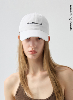 郑佰万 字母刺绣棒球帽女2025新款韩系博主同款鸭舌帽子情侣潮酷