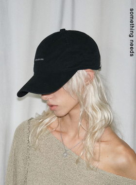 郑佰万 基础风刺绣棒球帽春秋软顶宽檐显脸小鸭舌帽女户外遮阳帽