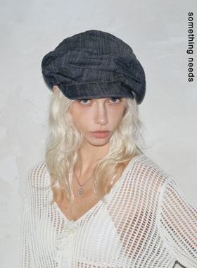 郑佰万 设计师小众艺术感报童帽ins气质简约云朵帽复古贝雷帽子潮