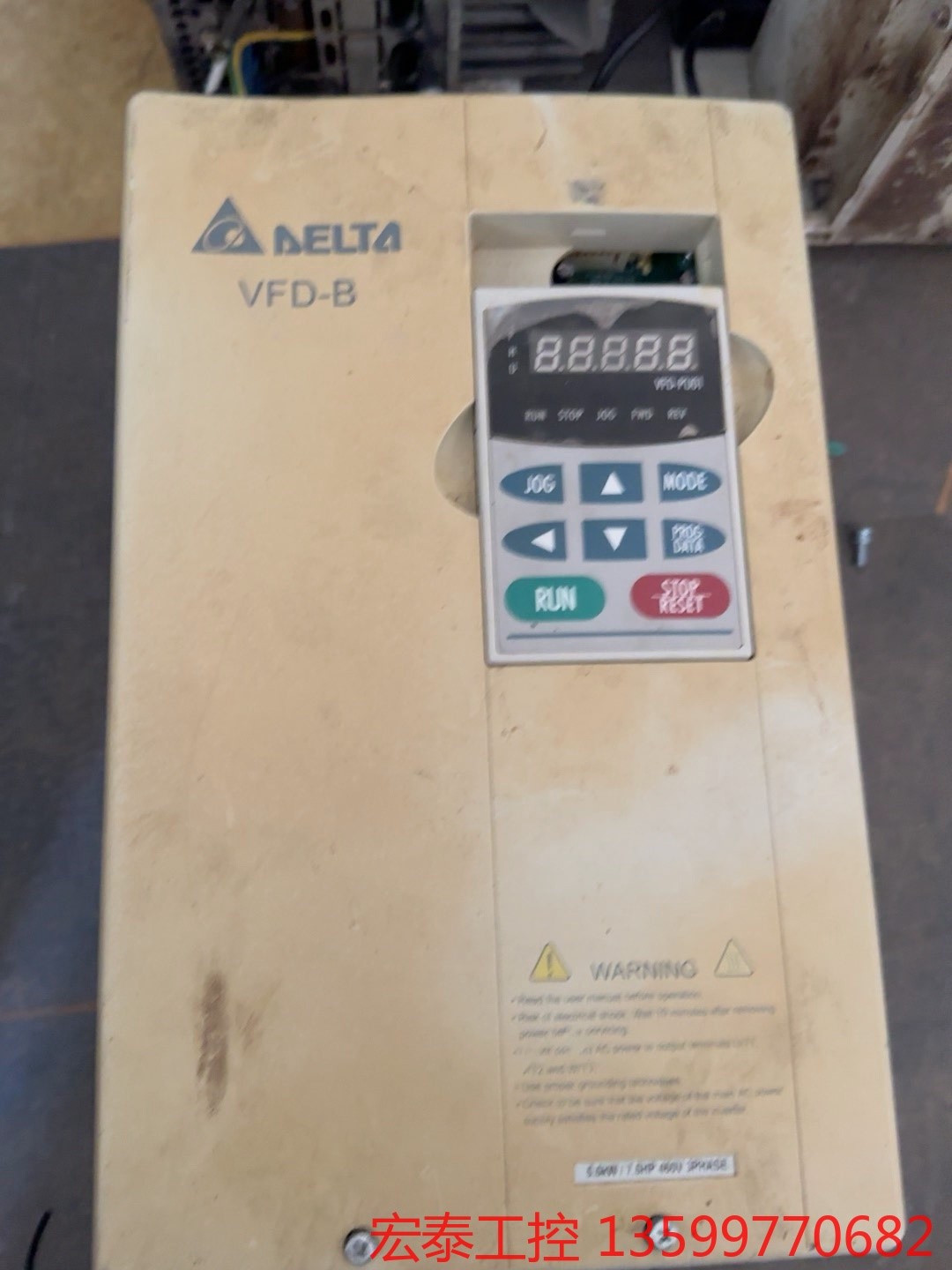 台达B系列变频器5.5KW VFD055B43A原装拆机，-封面