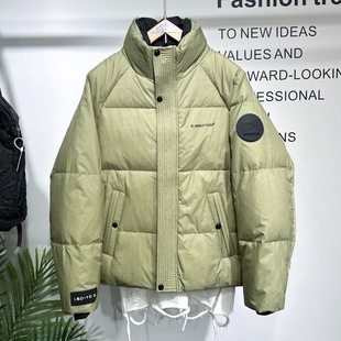 羽绒夹克百搭潮流日系时尚 立领长袖 简约痞帅羽绒服 羽绒服男士 冬季