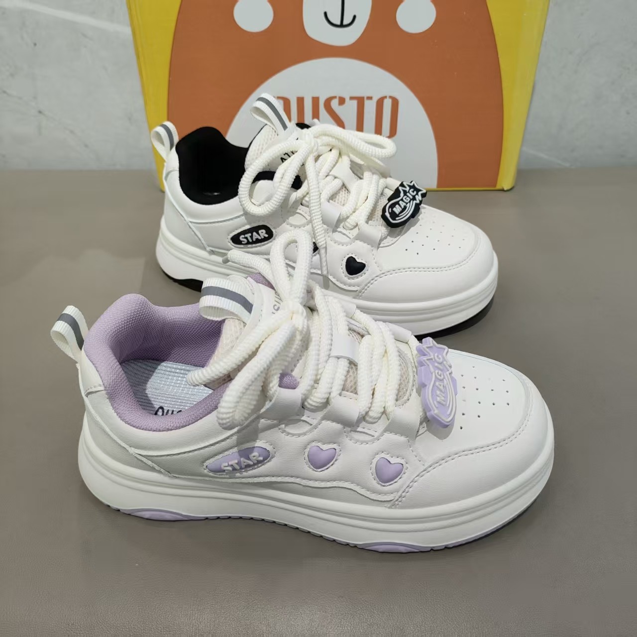 大东儿童小白鞋女2026年春季新款时尚舒适百搭平底女童滑板鞋1305,童鞋/婴儿鞋/亲子鞋,板鞋,淘宝优惠券,粉丝福利购,淘宝优惠卷