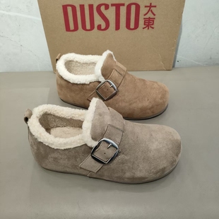 休闲简约百搭舒适轻便棉鞋 大东加绒勃肯鞋 时尚 新款 1122 女2025冬季