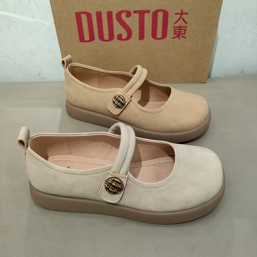 大东女鞋2025秋季新款时尚休闲简约百搭舒适轻便玛丽珍女单鞋3139